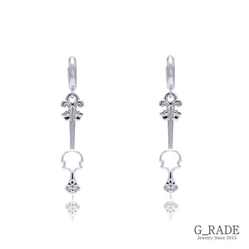 CH1. Compass Direction Earrings